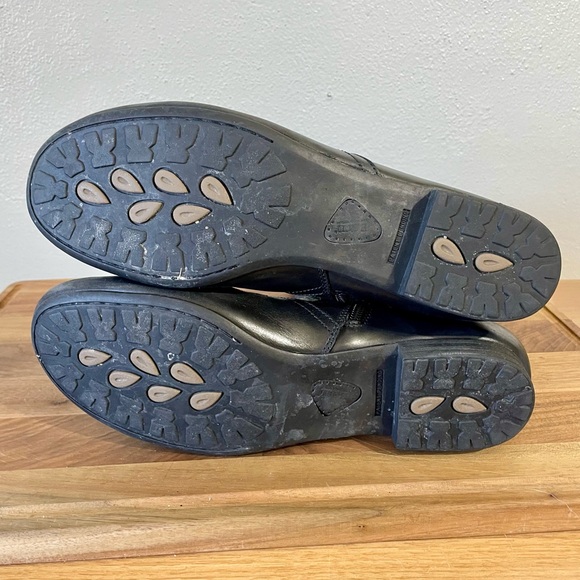 Børn Tall Black Leather Riding Boots Studded Equestrian Size 11 - Picture 8 of 16